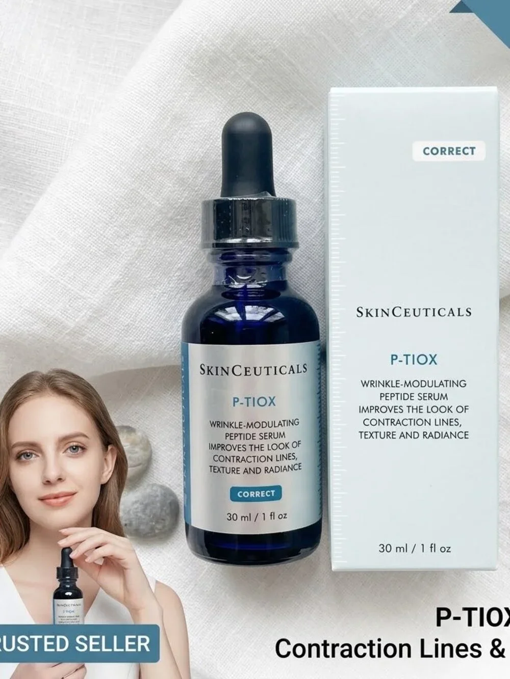 NEW Skinceuticals P-TIOX Wrinkle-Modulating Peptide Serum 1 fl oz/30ml SEA